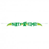 Pteradactyl Dinosaur Party Time Banner